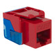 CAT5e RJ45 Keystone Jack for EZ® Style - Red, Single IC1078E5RD CAT5e RJ45 Keystone Jack for EZ® Style - Red, Single IC1078E5RD